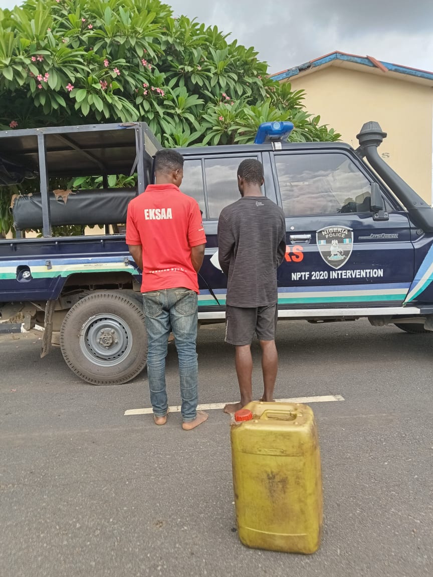 2 Men Arrested For Stealing Government's Diesel In Ekiti State