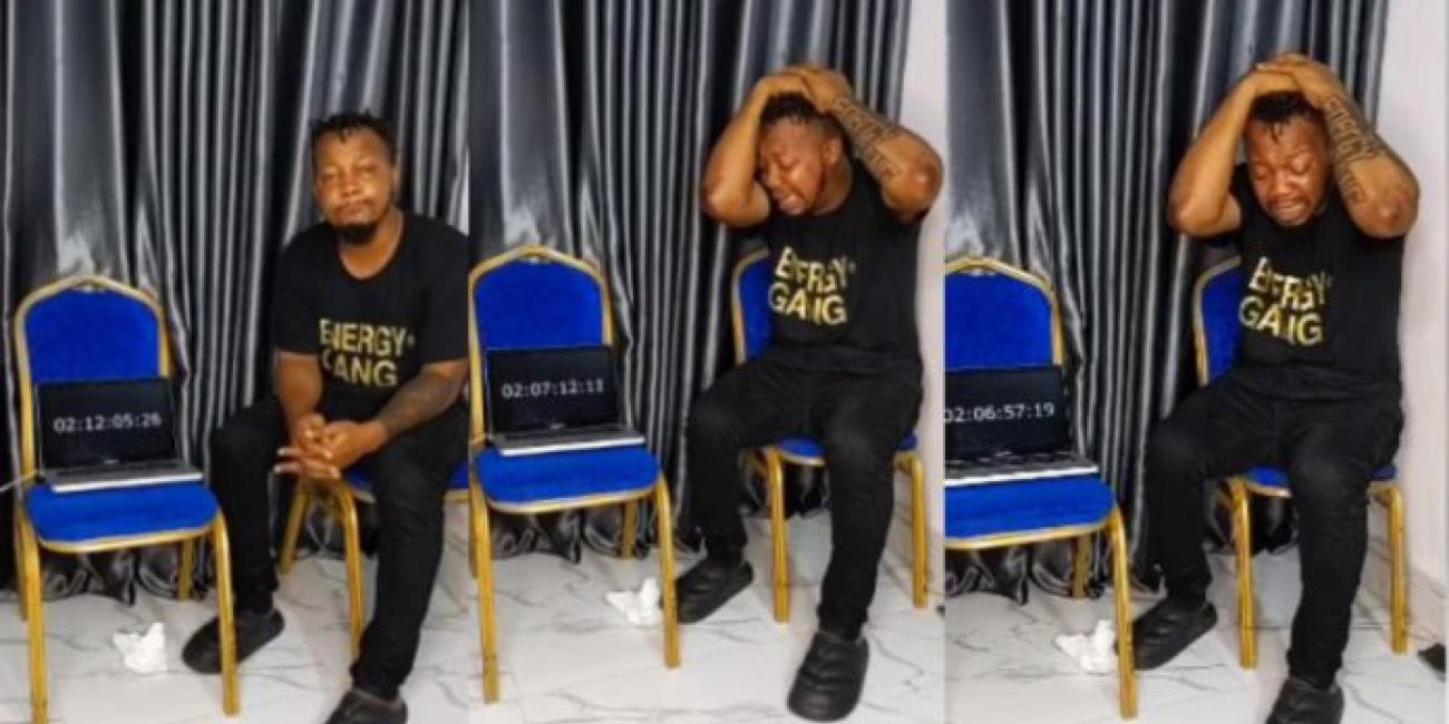Meet Nigerian man who went blind crying for 7 days to break GWR