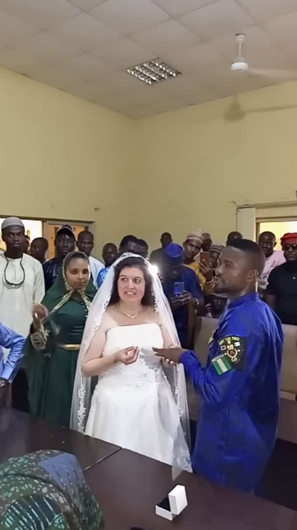 Moment Adamawa Vigilante Marries Pretty Norwegian