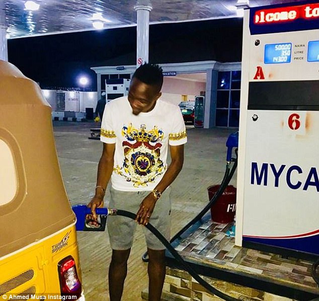 Ahmed Musa Crashes Petrol Pump Price To ₦‎580/Litre in his filing station In Kano