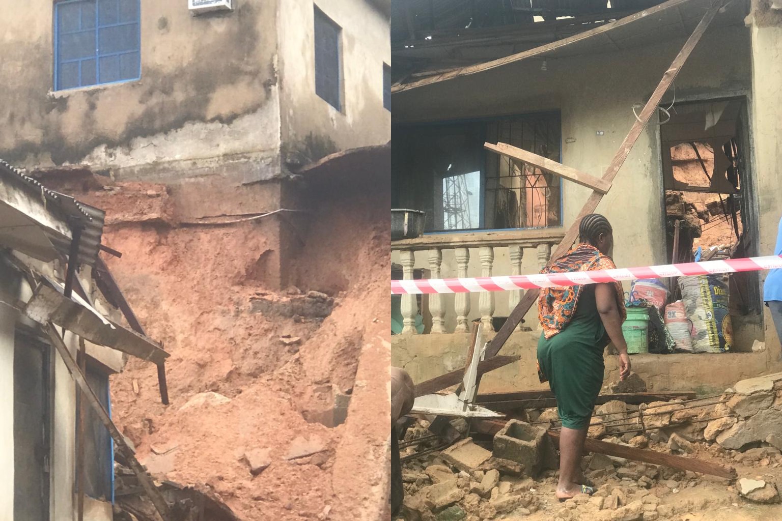 Two siblings d*e after fence from a neighboring compound collapsed into their home