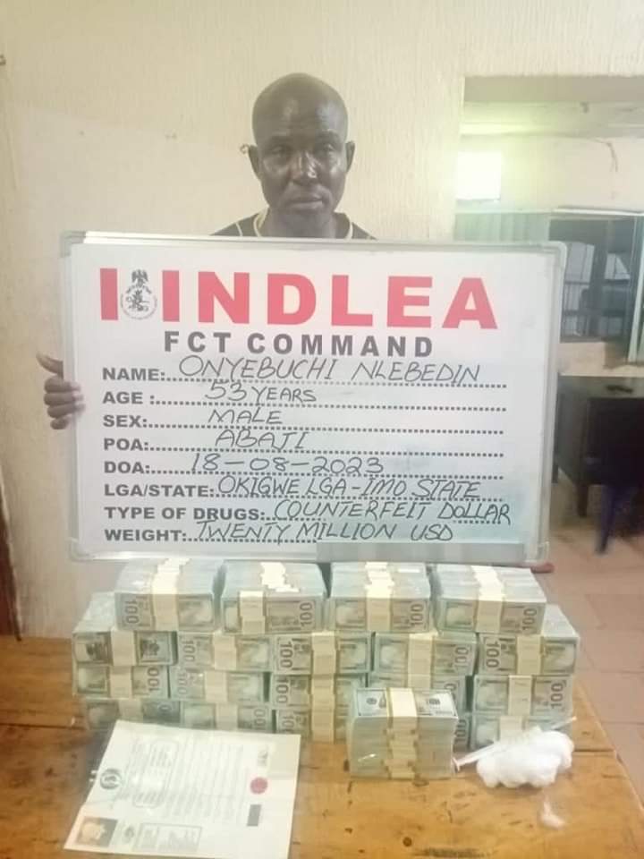 NDLEA: See Fake $20m Was Found In An Abuja-bound Bus From Lagos