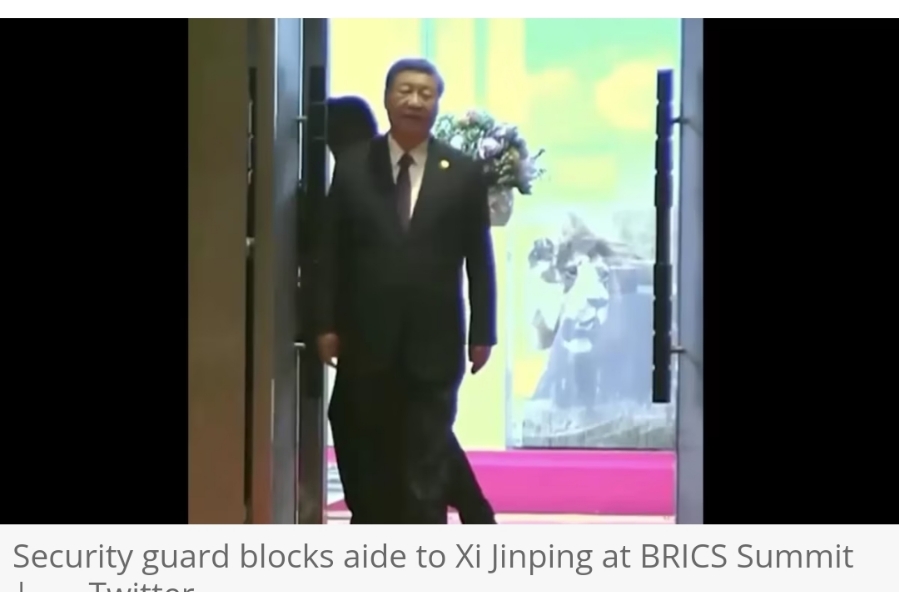 Chinese President Xi Jinping's Aide Stopped By Security In South Africa