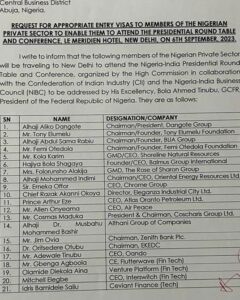 See List Of Nigerian Businessman That Will Follow Tinubu To India On Sept 6th