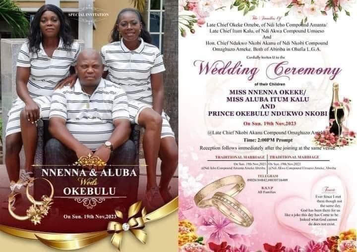 Abia Man Set To Marry Two Women Same Day
