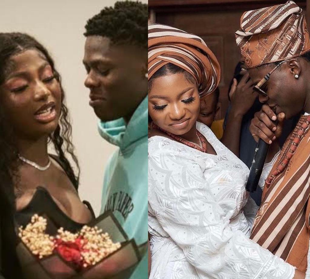 Viral photos and video confirm late singer, Mohbad, officially married to his lover, Wunmi