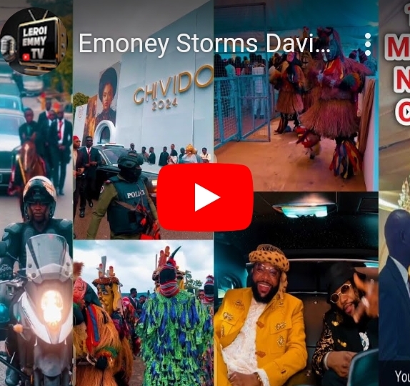 Watch Video: E-Money Storms Davido’s Wedding With Horses And Masquerades Convoy