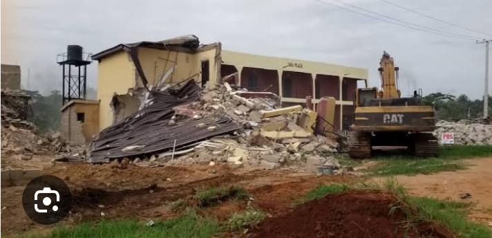 Landlords are homeless as Delta demolishes illegal buildings in Asaba; See The numbers of Demolished Houses