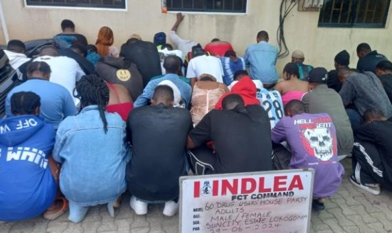 See the Numbers of Persons NDLEA Arrested at Drug Party in Abuja
