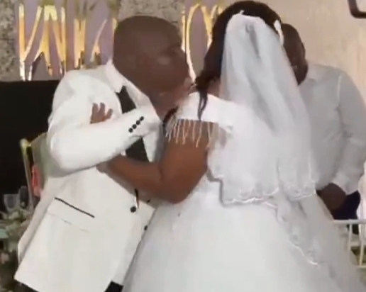See how Bride Denies Groom Their Matrimonial Kiss On Wedding Day