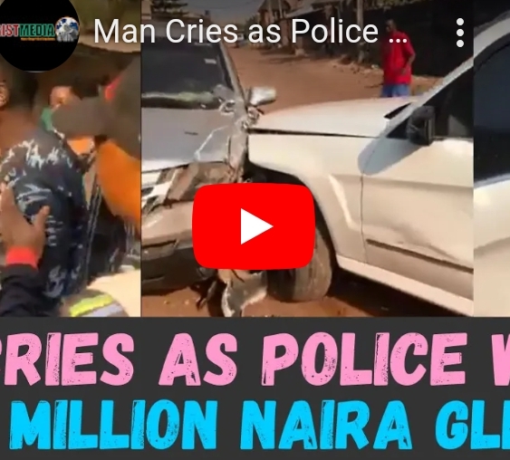 Man in Tears as Police Damage His 27 Million Naira GLK in High-Speed Chase